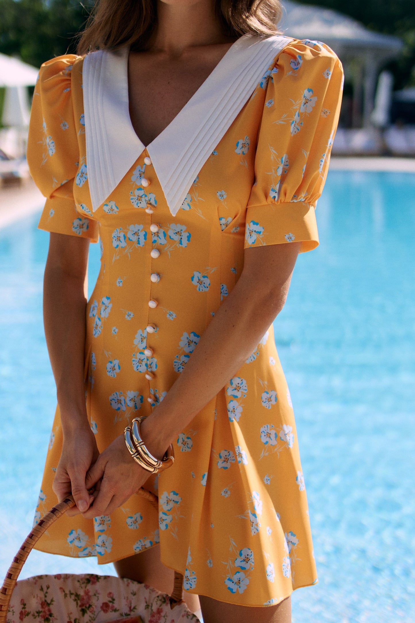 Mini dress yellow
