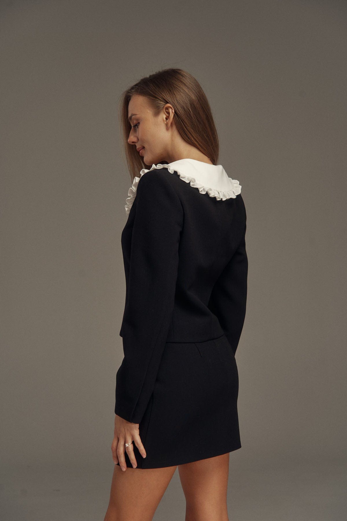 MOHD Jacket + Skirt Set Black