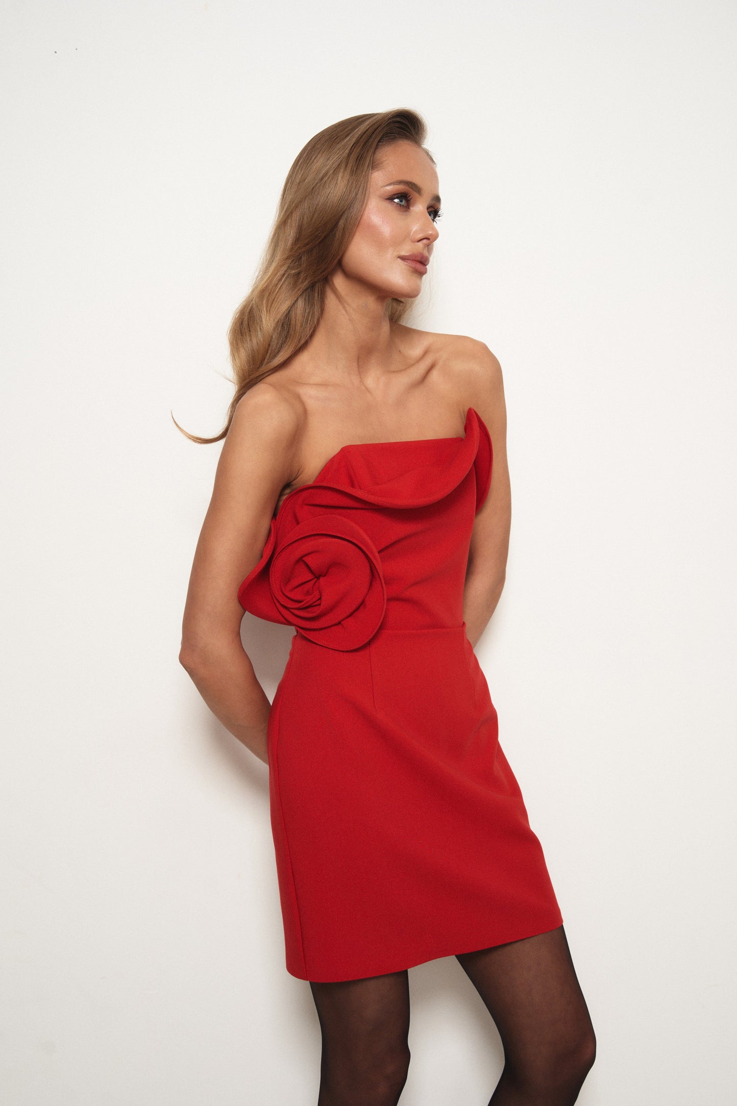 Rose dress Red