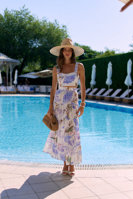 Suit (skirt + top) ivory