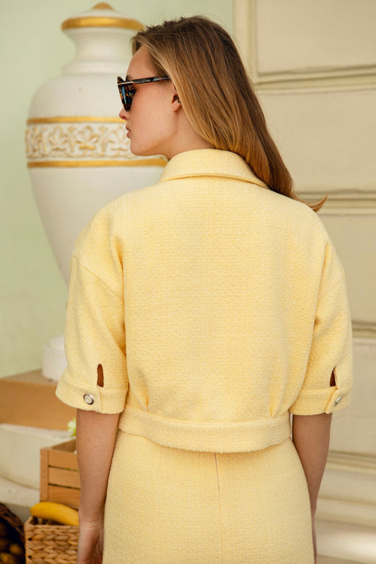 Tweed Shirt Yellow
