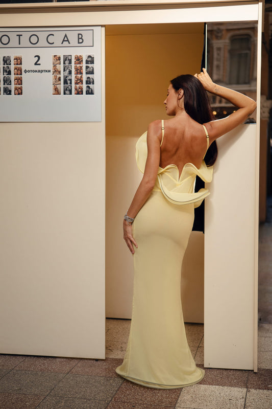 Rose Dress Yellow