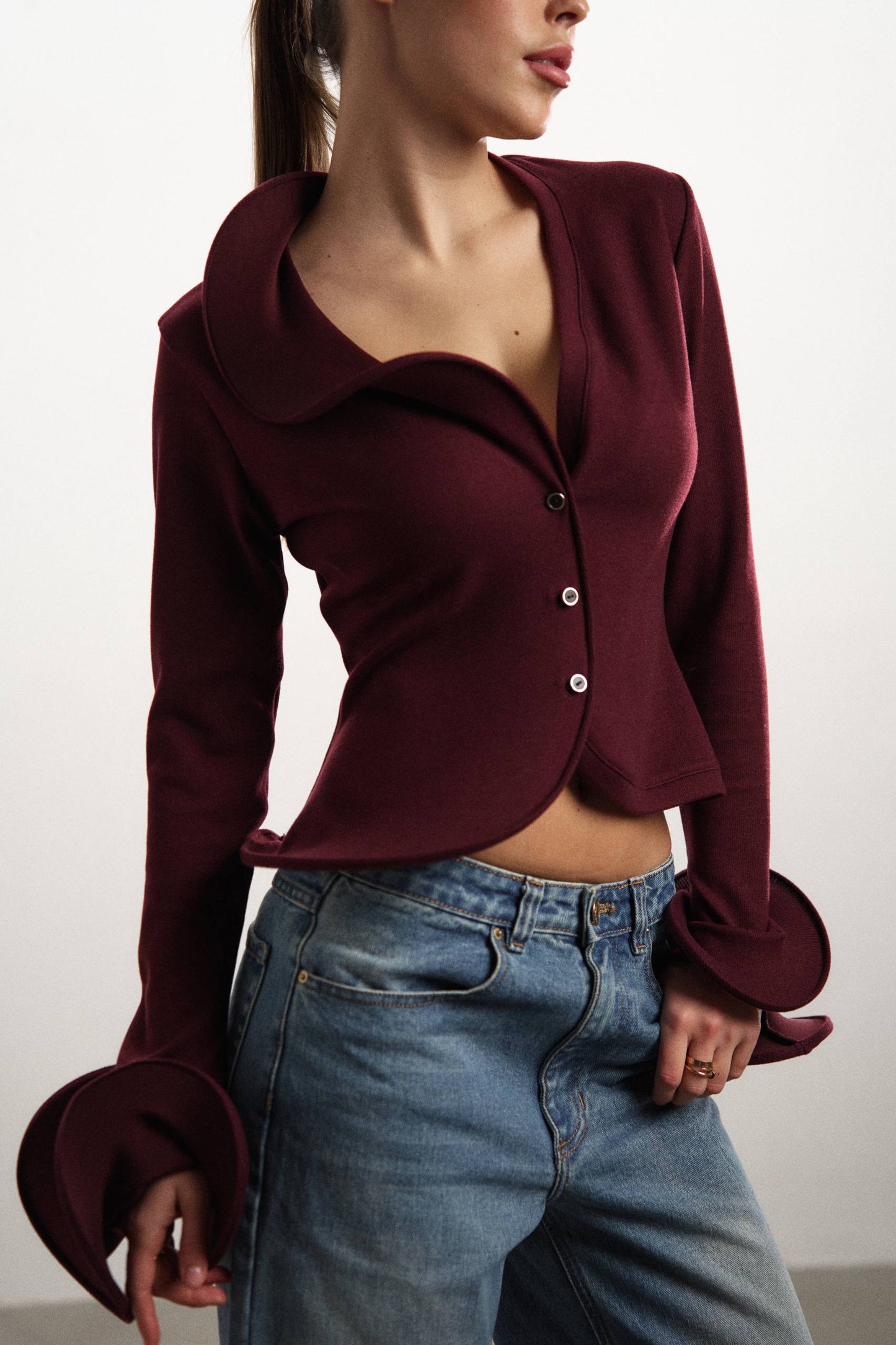 Cardigan Bordeaux