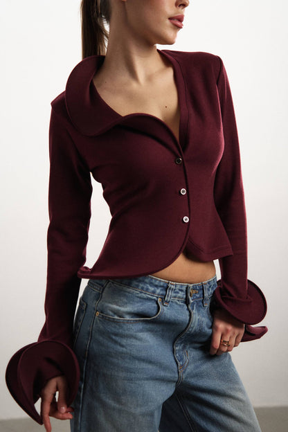 Cardigan Bordeaux