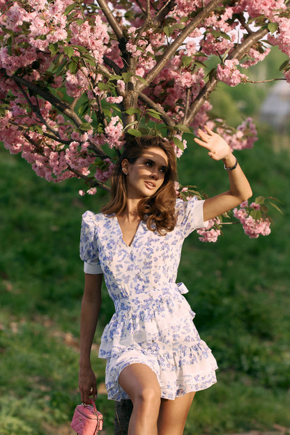 Chiffon Dress White