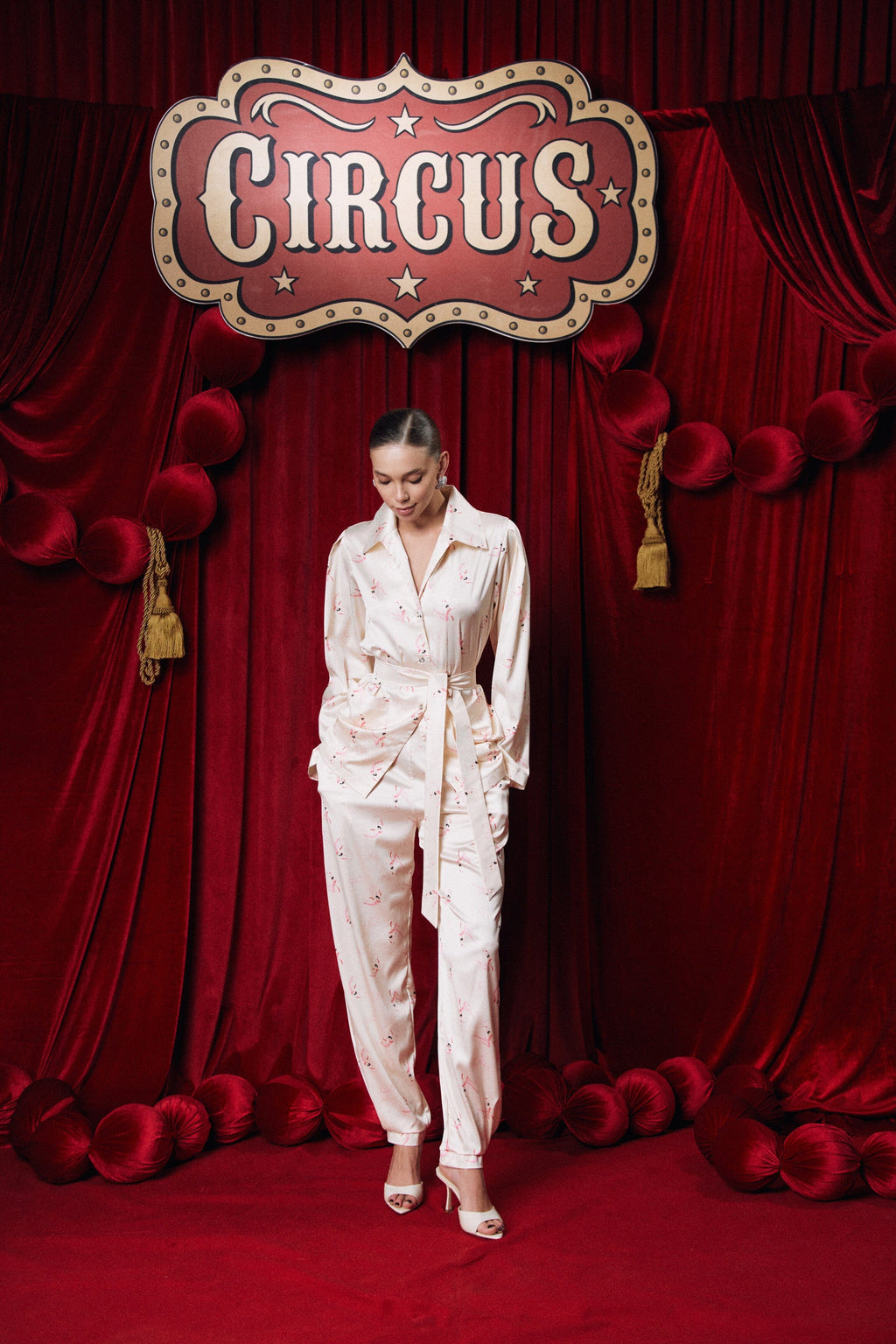 Cream pajamas
