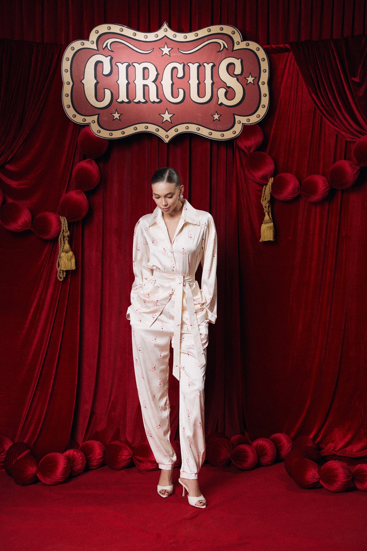 Cream pajamas