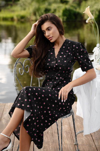 Flower Suit Black