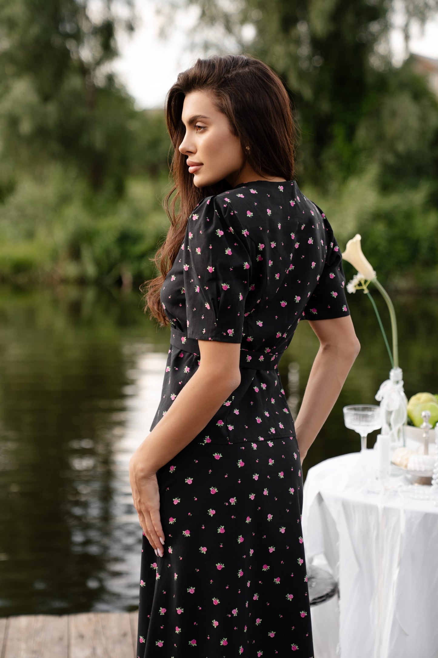 Flower Suit Black