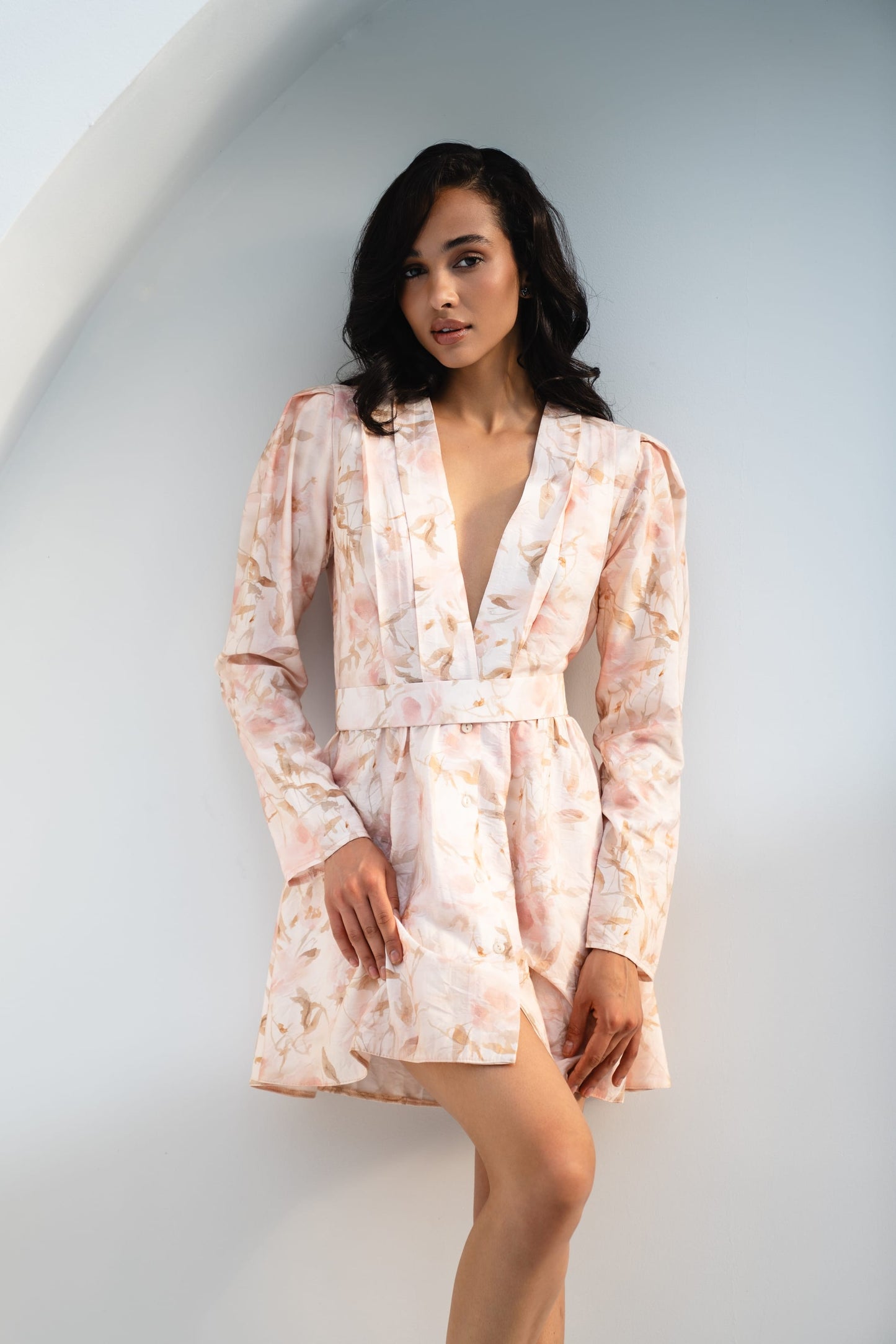 Mini dress "Flora" Pink