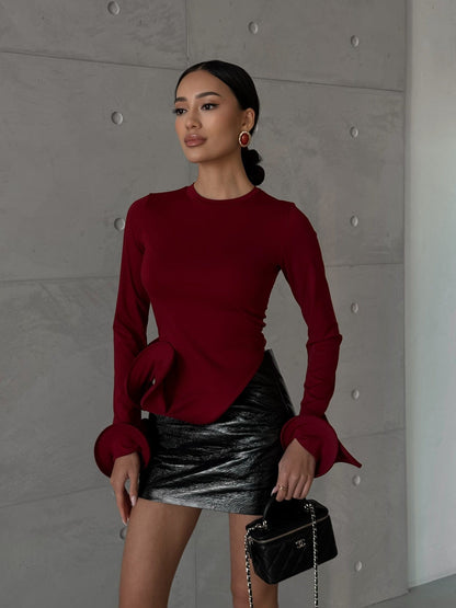 MOHD Blouse Longsleeve Bordo