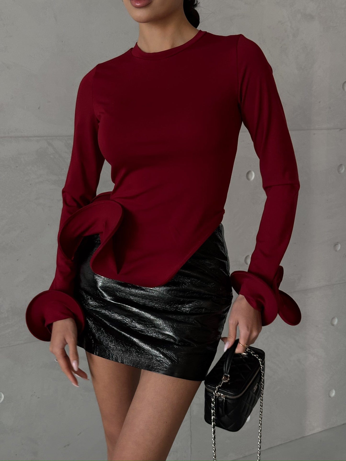 MOHD Blouse Longsleeve Bordo