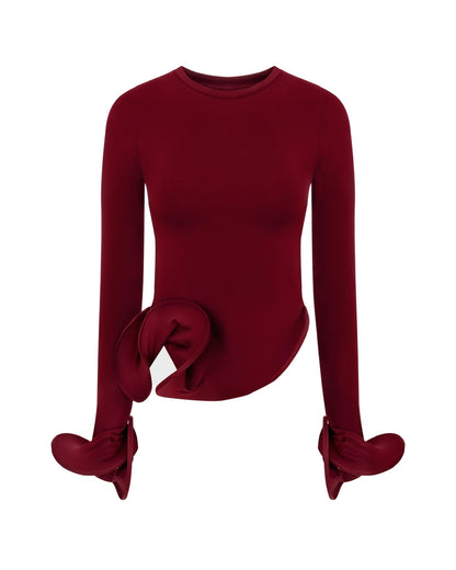 MOHD Blouse Longsleeve Bordo