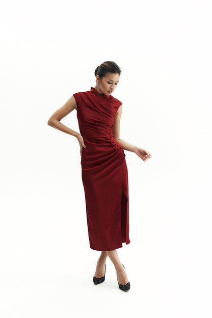 MOHD Women's Dress Bordeaux