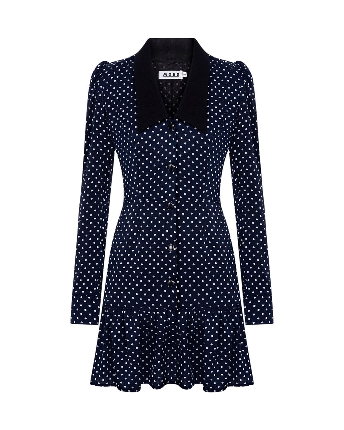 MOHD Women's Dress Polka Dot Dark-Blue