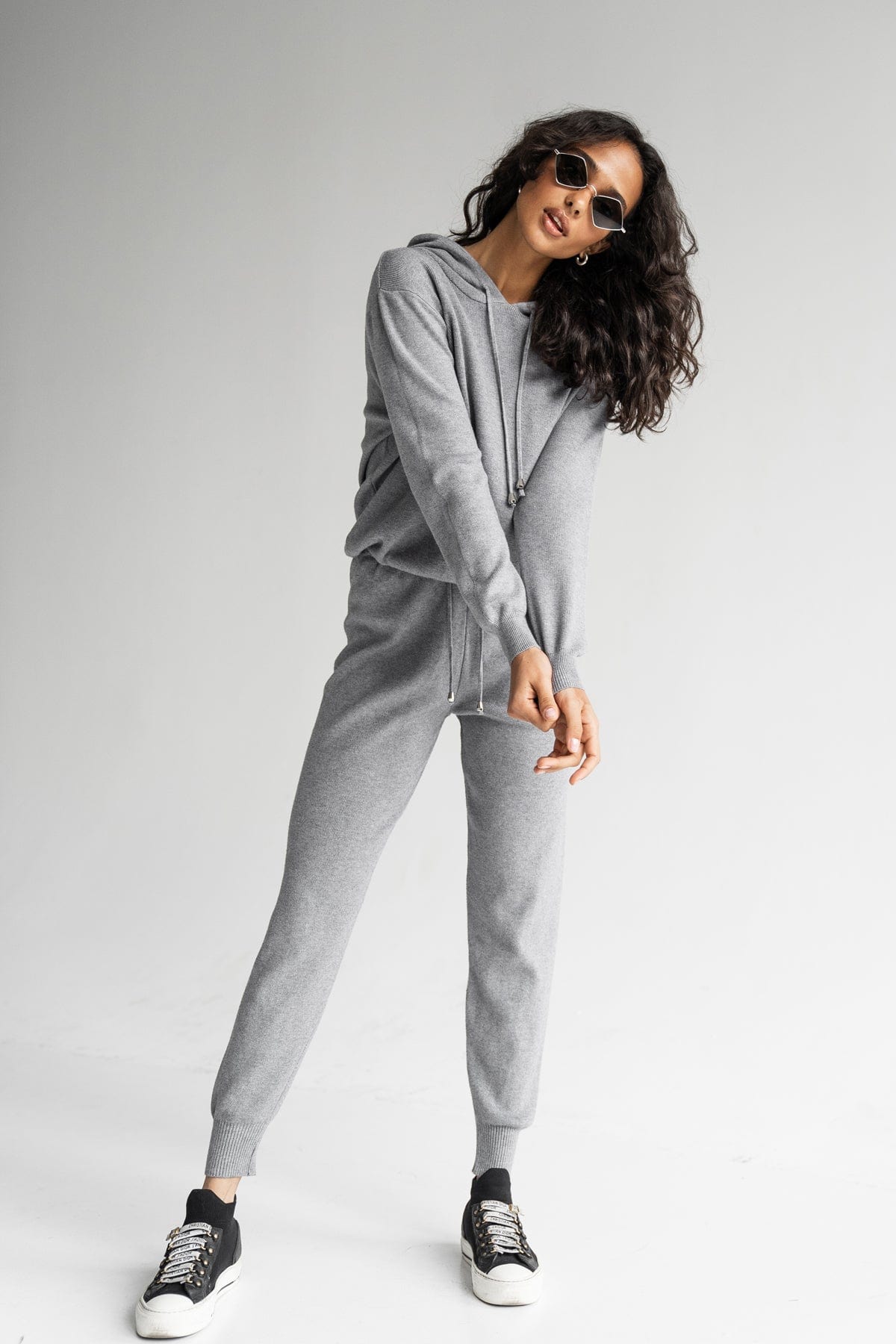 MOHD Women's Pants + Hoodie Set Grey