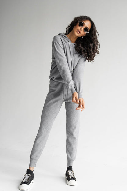 MOHD Women's Pants + Hoodie Set Grey