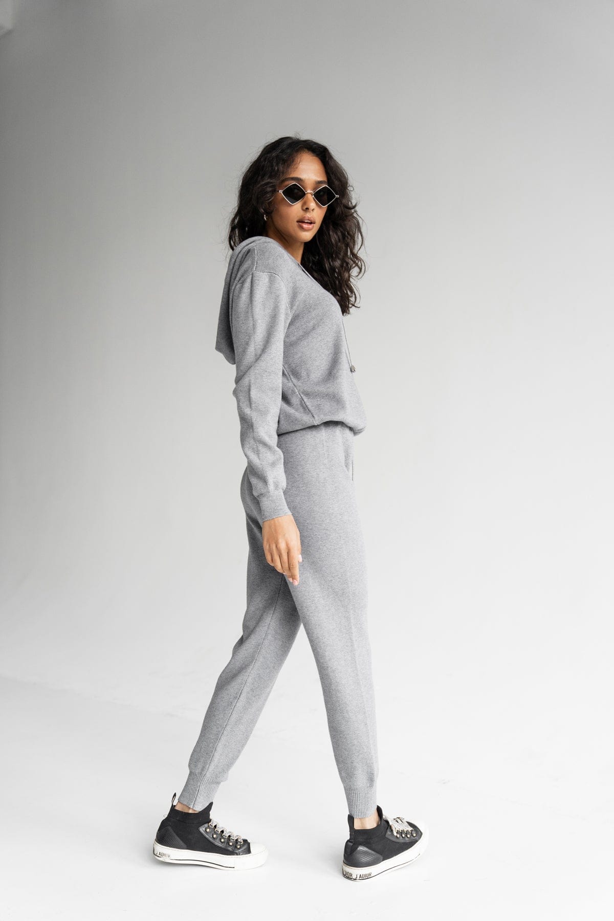 MOHD Women's Pants + Hoodie Set Grey