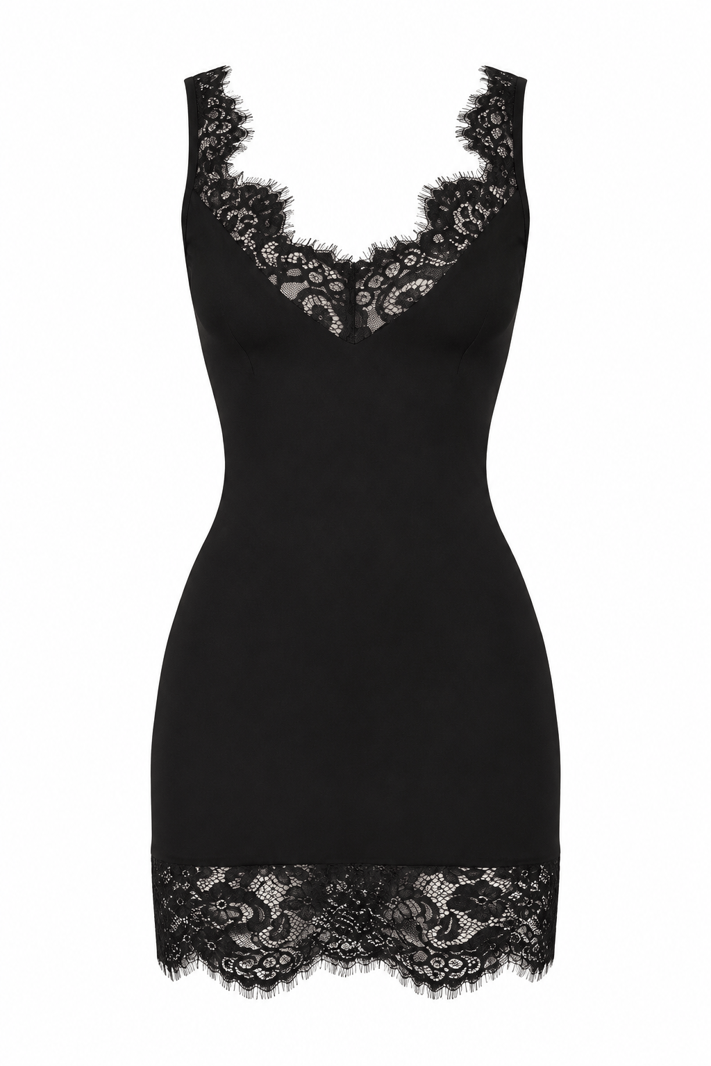 Noir Lace Dress Black