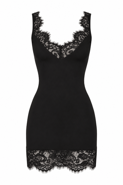 Noir Lace Dress Black