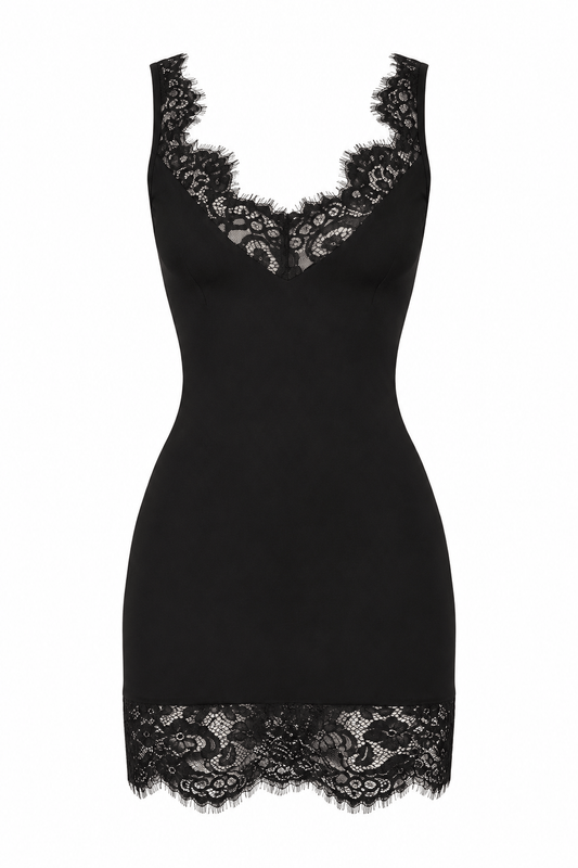 Noir Lace Dress Black