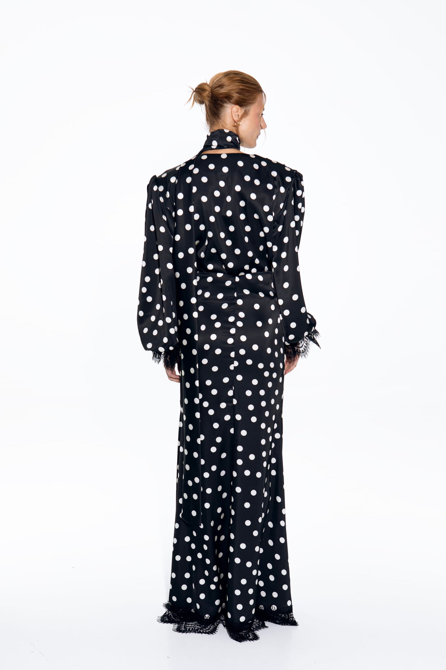 Polka Dot Dress Black