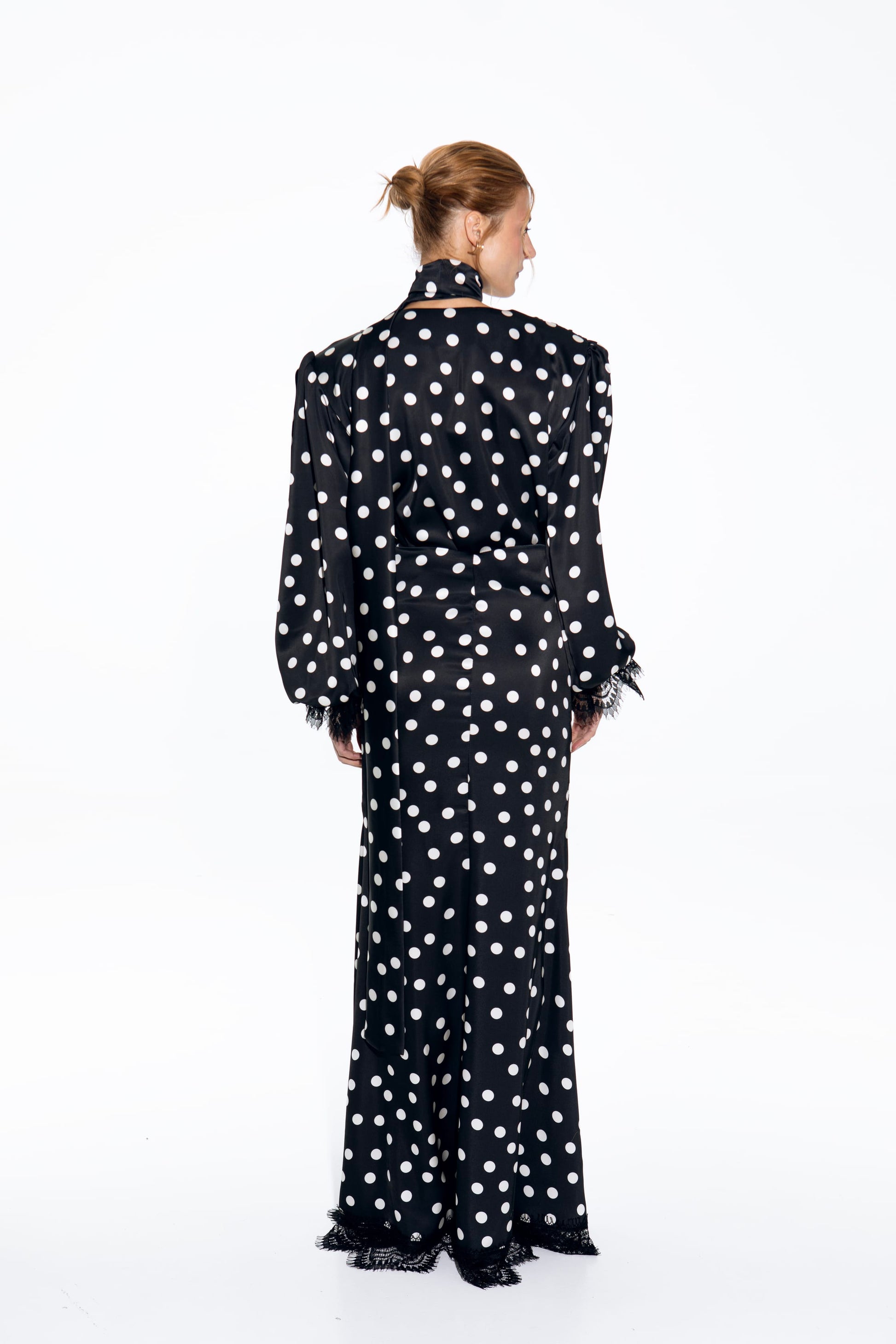 Polka Dot Dress Black