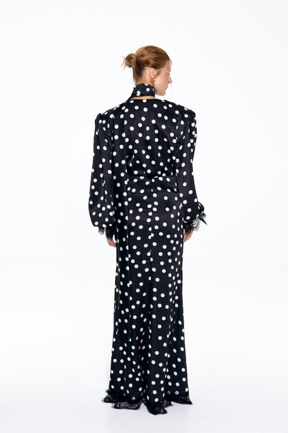 Polka Dot Dress Black