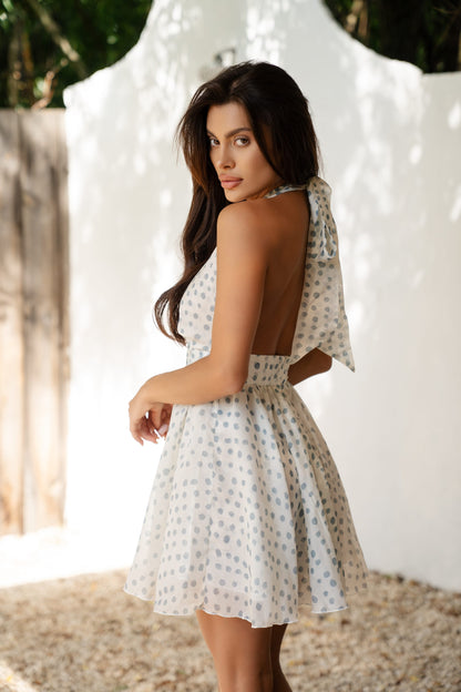 Polka dot dress Ivory