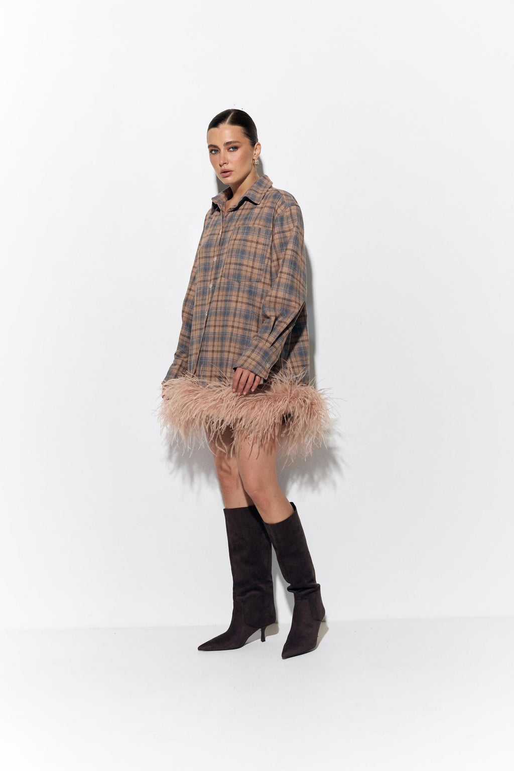 Shirt Dress Brown