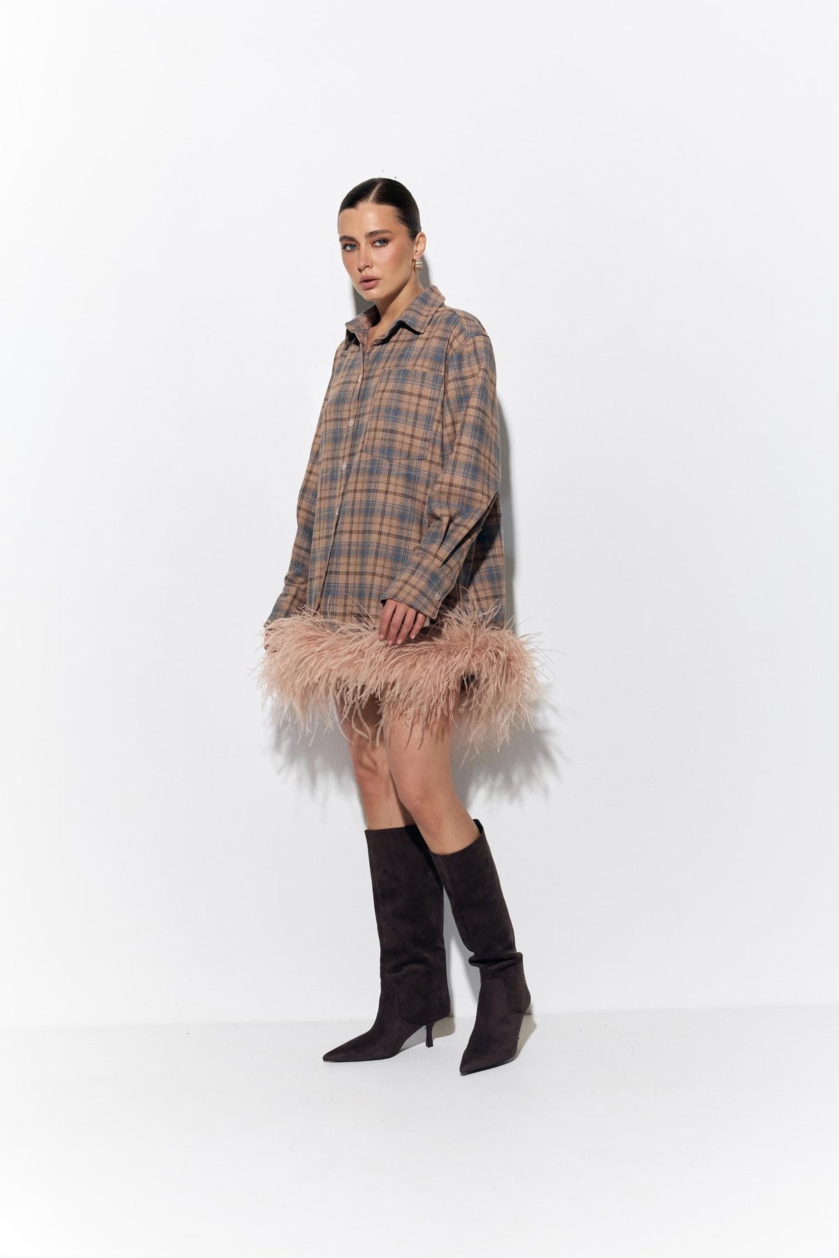 Shirt Dress Brown