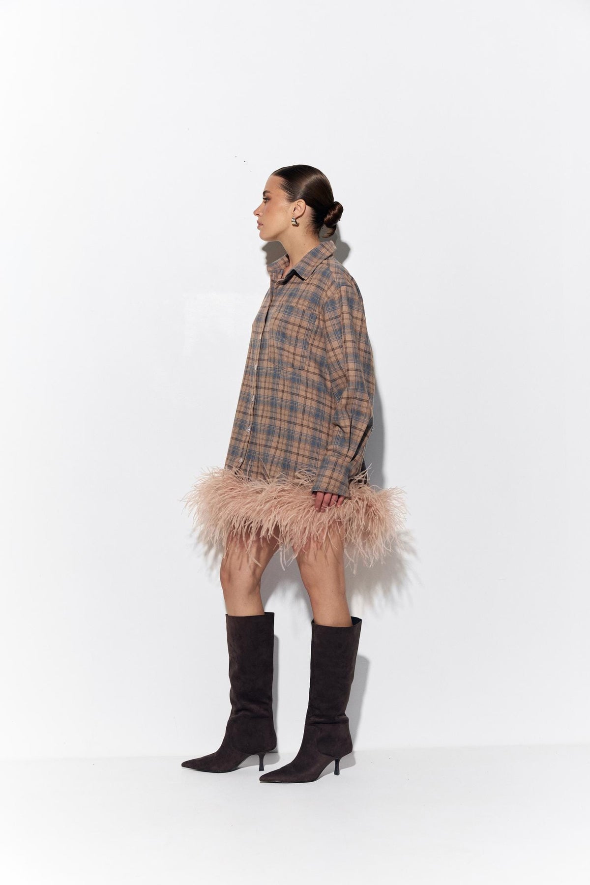 Shirt Dress Brown