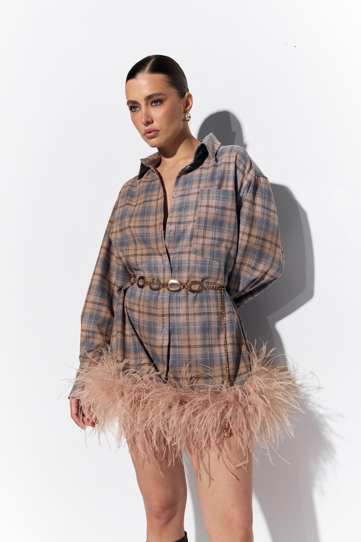 Shirt Dress Brown