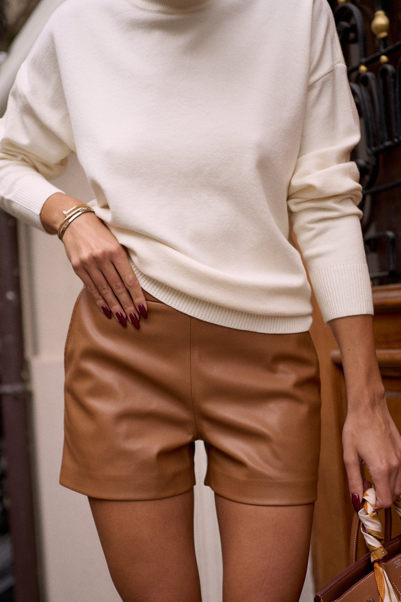 Shorts Dark beige