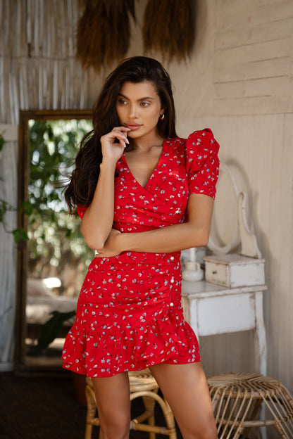 Sienna Dress Red