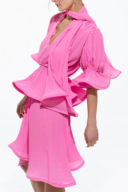 Suit (top + skirt) Pink