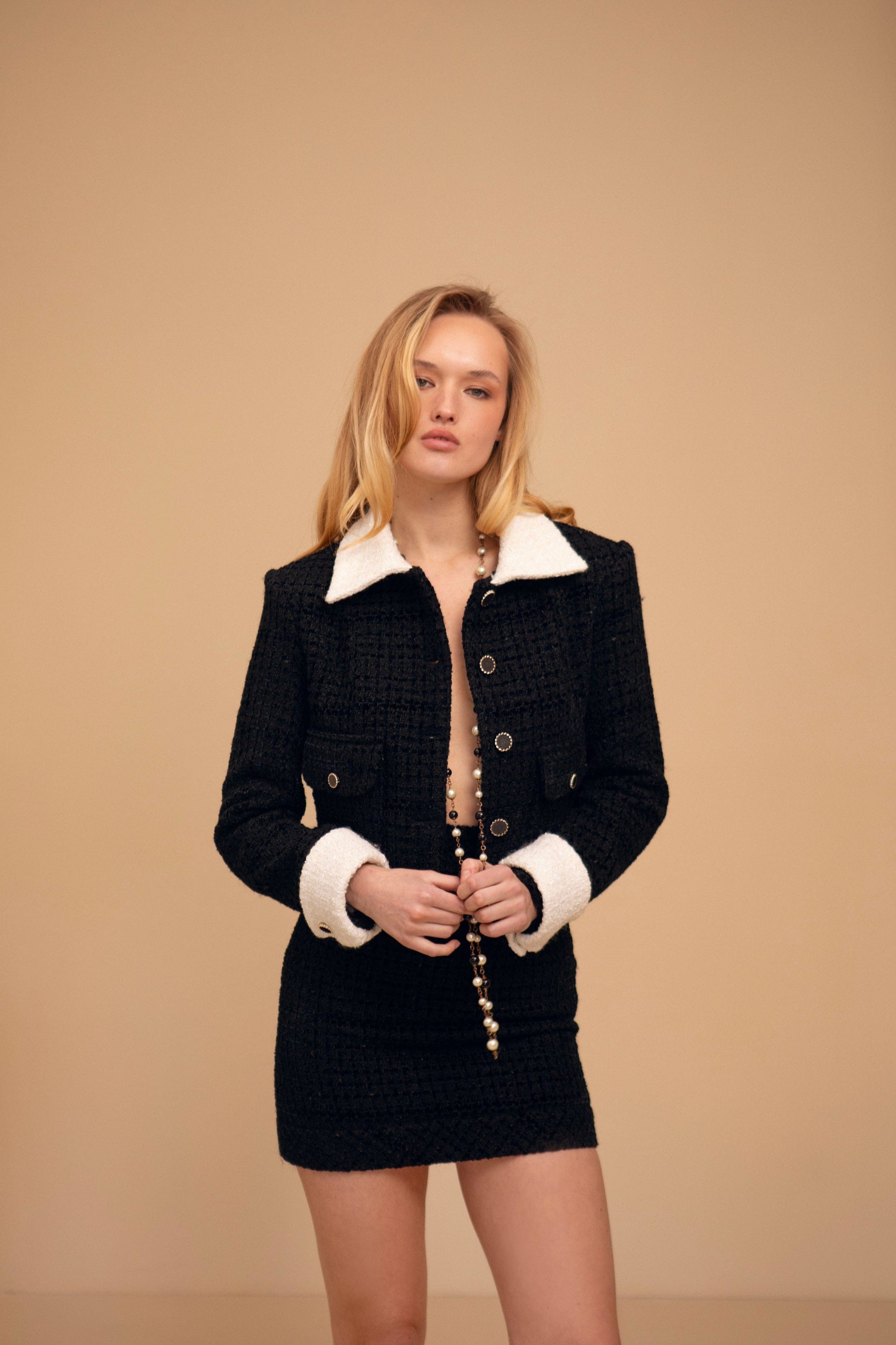 Tweed Jacket Black
