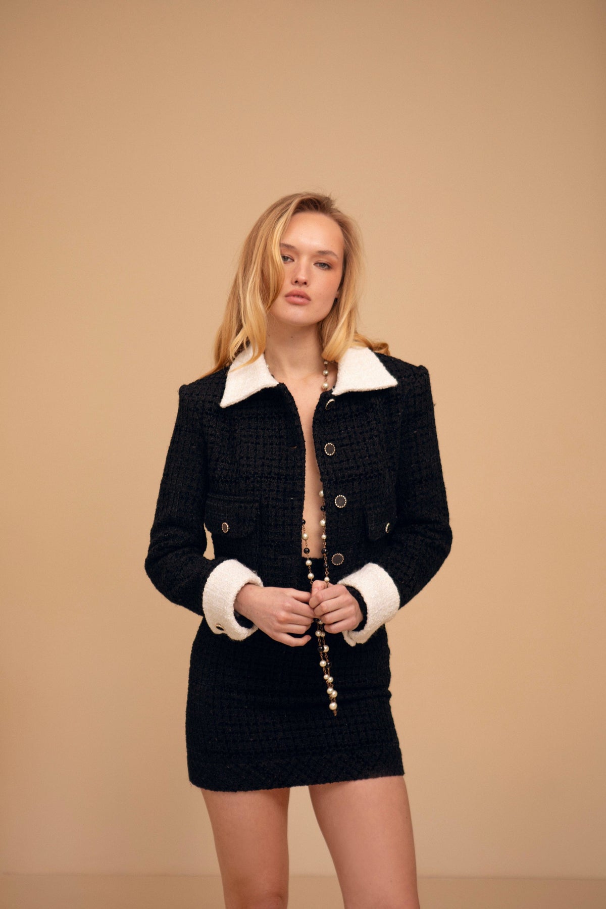 Tweed Jacket Black