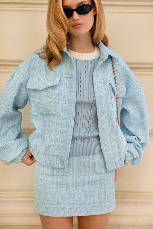 Tweed Jacket Blue