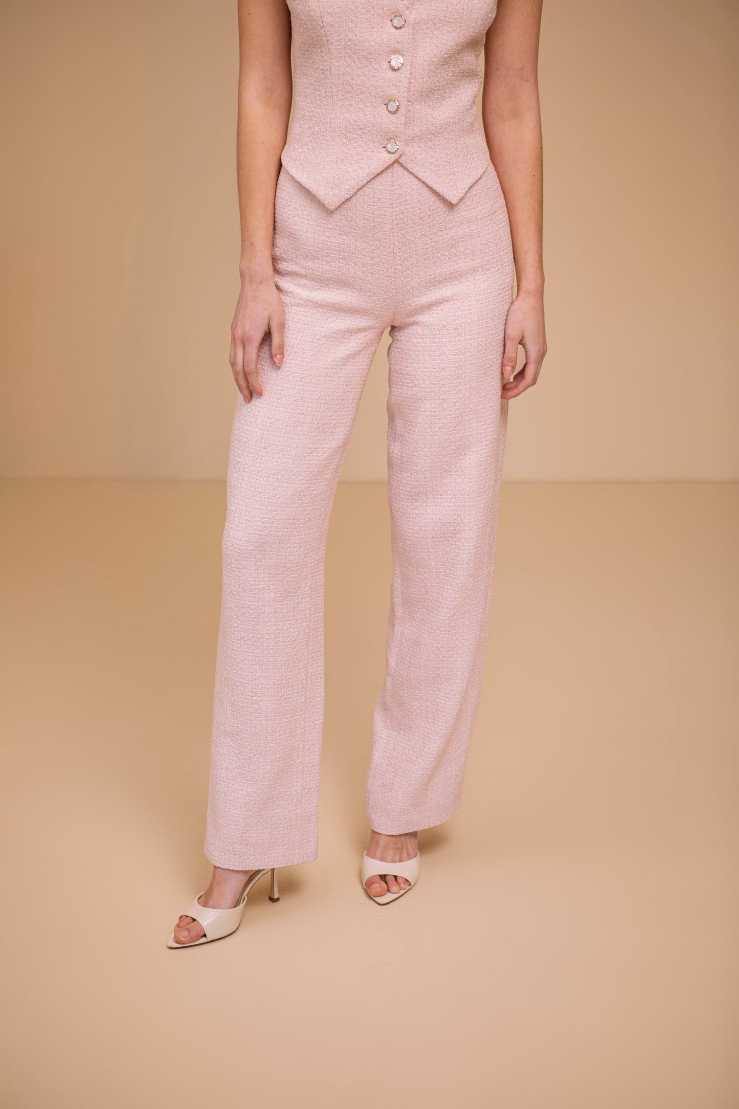Tweed Pants Pink