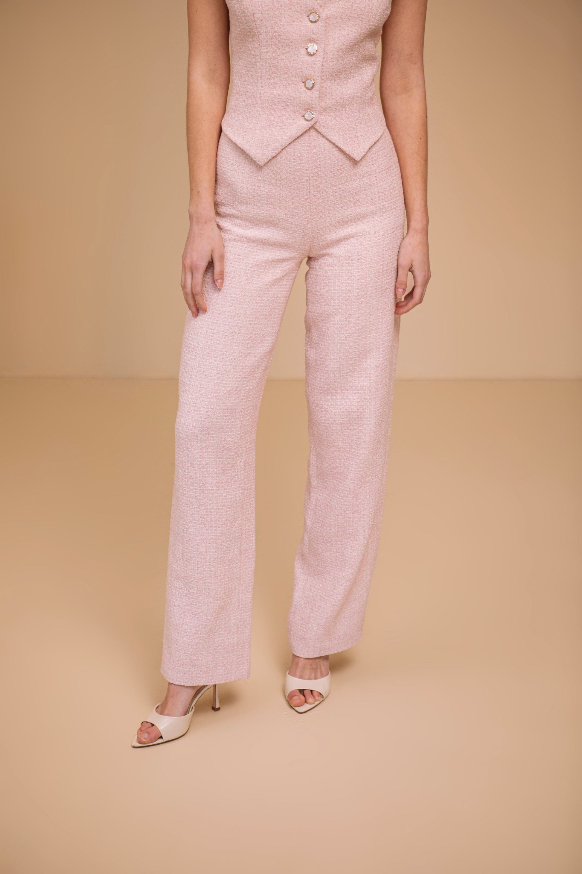 Tweed Pants Pink