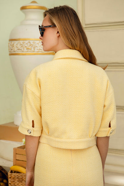 Tweed Shirt Yellow